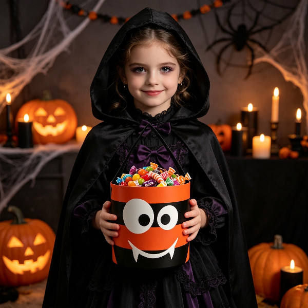 Spider Halloween Candy Bucket