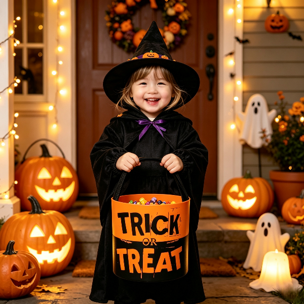 Alphabet Halloween Candy Bucket