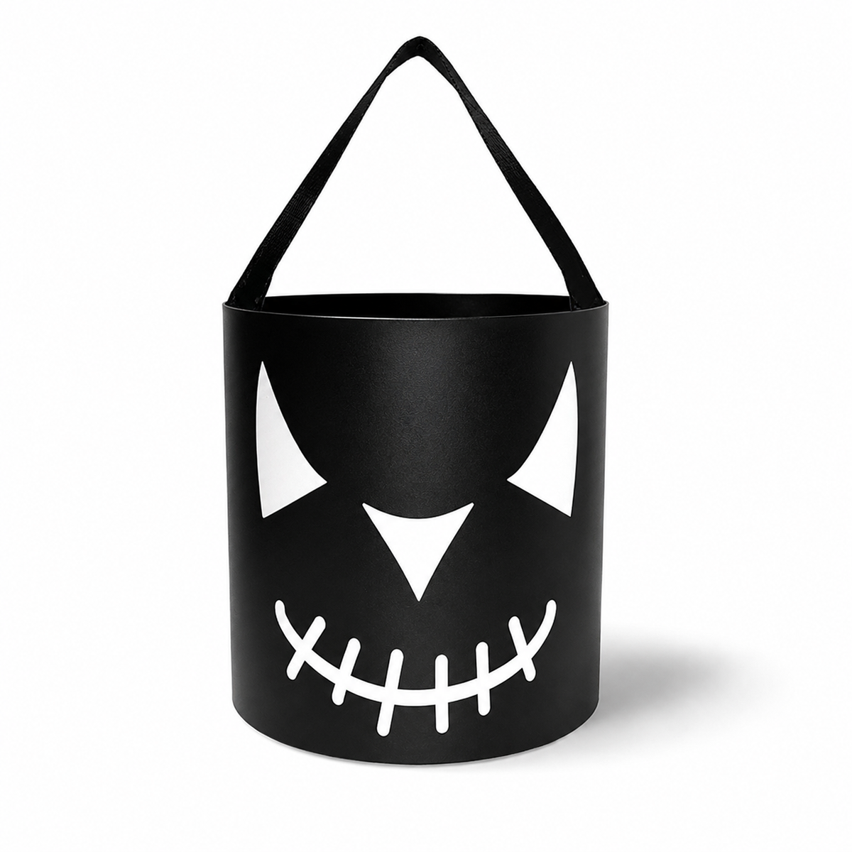 Black Demon Halloween Candy Bucket