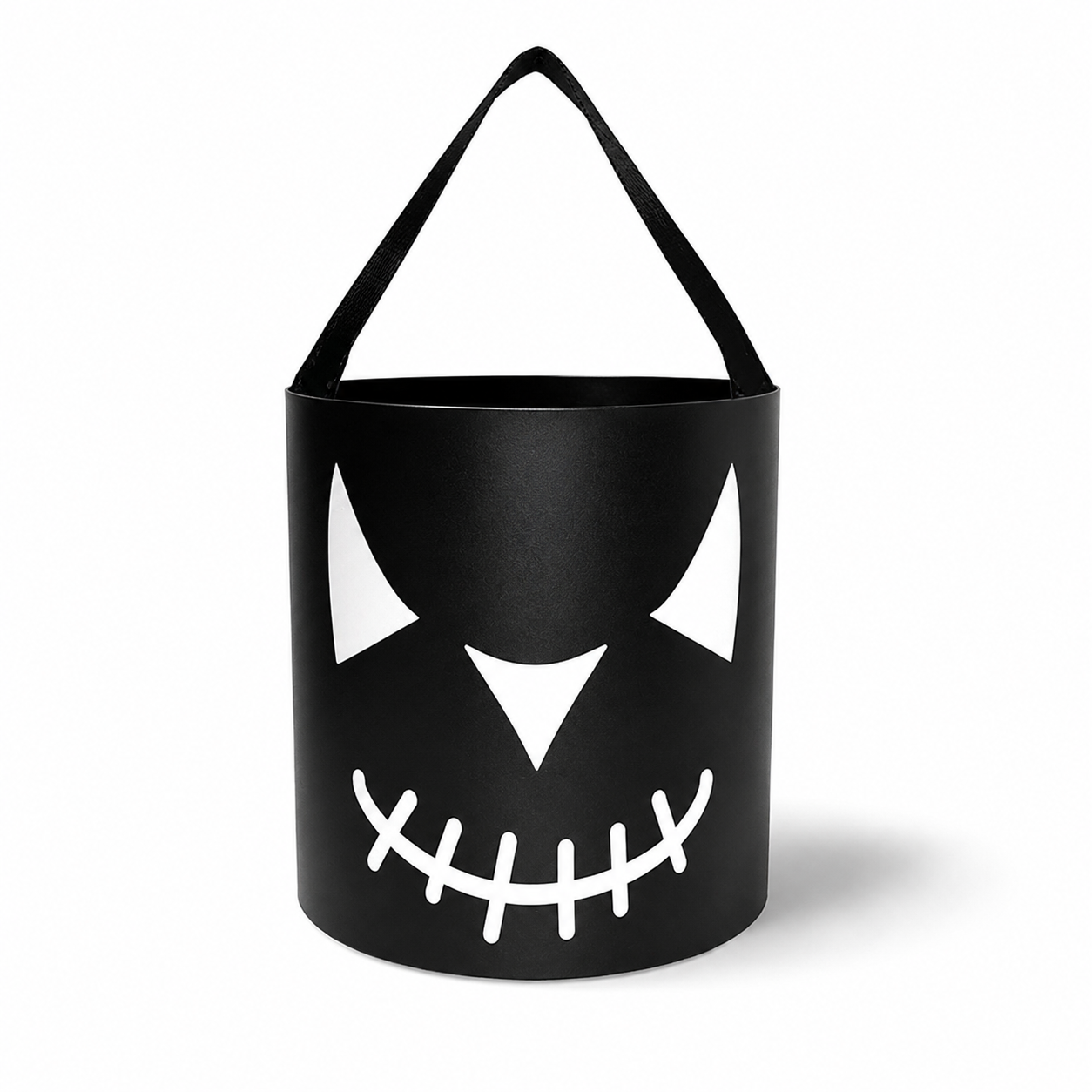 Black Demon Halloween Candy Bucket